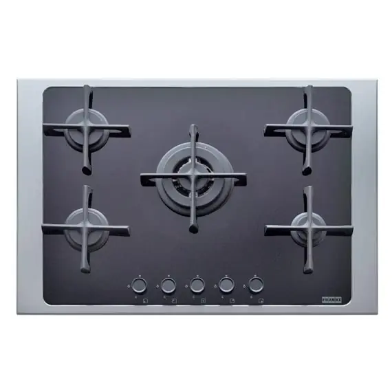 Piano cottura a gas 5 fuochi FHKB 755 4G TC Franke Piano cottura a gas 5 fuochi FHKB 755 4G TC Franke Echome Merkproduct