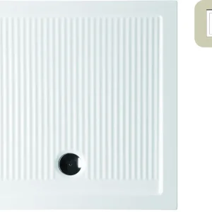 Piatto doccia bianco quadrato ceramica Ferdy Azzurra 70x70 cm Speciale Aanbieding