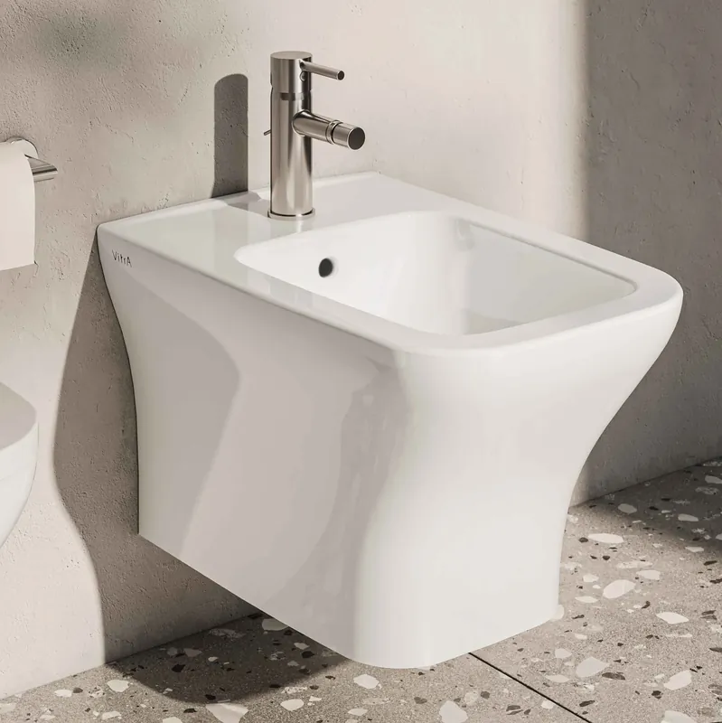 Bestseller Bidet bianco lucido sospeso WC Mia Square VitrA Bidet bianco lucido sospeso WC Mia Square VitrA Echome