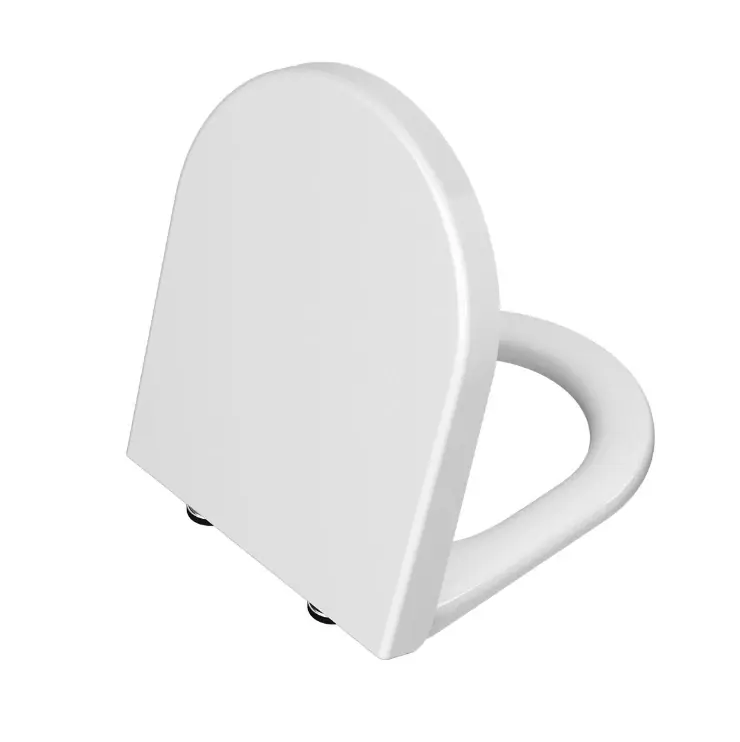 Direct Verzonden Sedile bianco lucido soft close WC Mia Round VitrA Sedile bianco lucido soft close WC Mia Round VitrA Echome