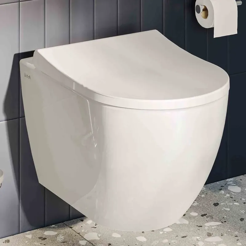 Vaso WC sospeso bianco lucido filo parete Rimless Mia Round VitrA Vaso WC sospeso bianco lucido filo parete Rimless Mia Round VitrA Echome Betrouwbaar