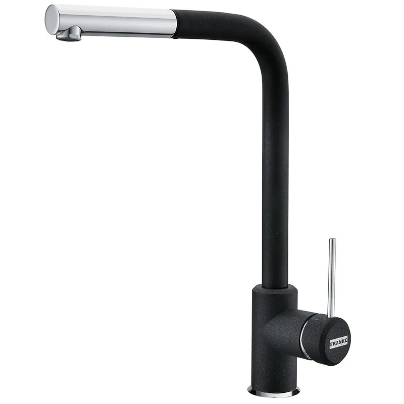 Weekendaanbieding Miscelatore monocomando girevole con doccetta nero Sirius Franke Miscelatore monocomando girevole con doccetta nero Sirius Franke Echome