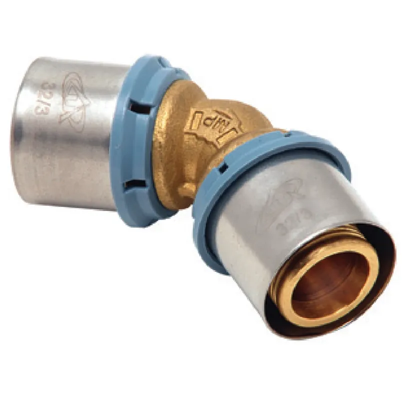 Bestel Nu Gomito 45° maschio pressare ottone Unidelta 26x26x3
