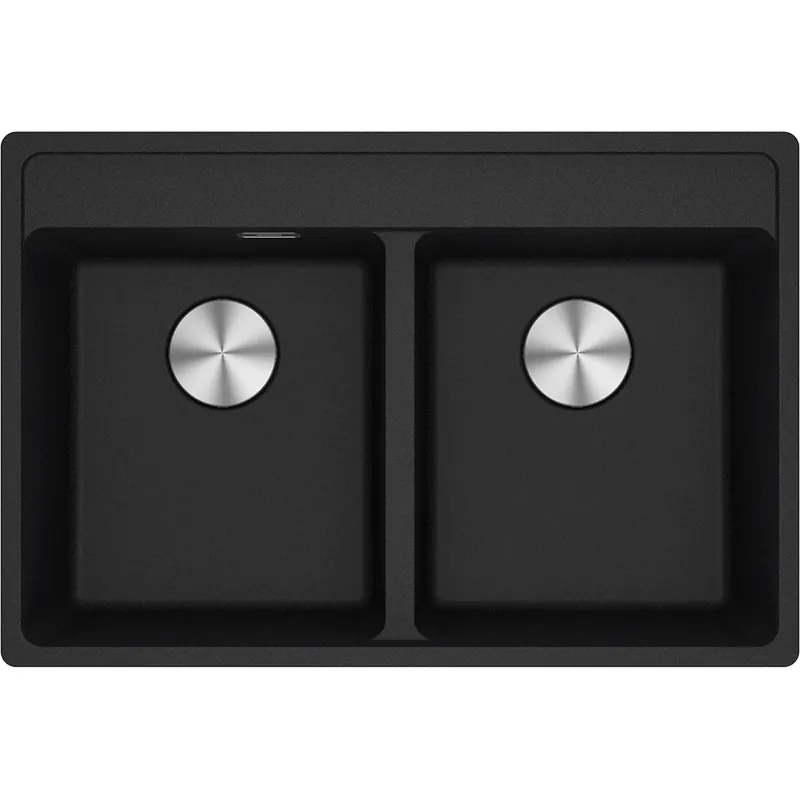 Beperkt Aanbod Lavello incasso MRG 620-35-35 TL fragranite nero 2 vasche Maris Franke Lavello incasso MRG 620-35-35 TL fragranite nero 2 vasche Maris Franke Echome