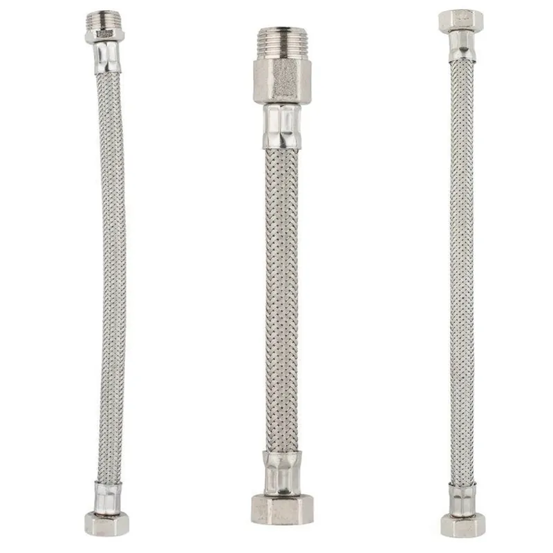 Hoge Kwaliteit Tubo flex inox allaccio miscelatore lavabo bidet De Borri 15 cm