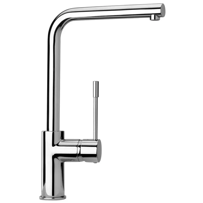 Koop Online Miscelatore monocomando cromato con canna a L Cox Paini Miscelatore monocomando cromato con canna a L Cox Paini Echome