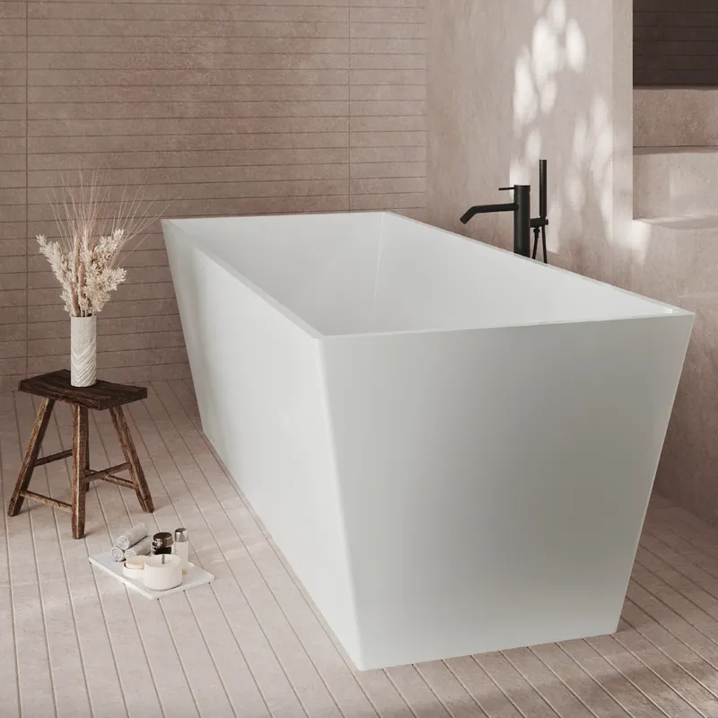 Vasca bagno freestanding squadrata bianca Yoyo Savinidue Vasca bagno freestanding squadrata bianca Yoyo Savinidue Echome Nu Kopen