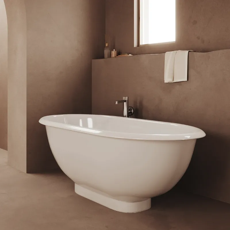 Vasca bagno freestanding ovale bianca Rossana Savinidue Vasca bagno freestanding ovale bianca Rossana Savinidue Echome Laatste Kans