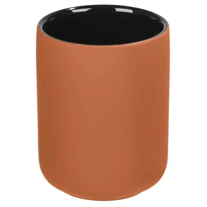 Bicchiere porta spazzolini in ceramica con rivestimento soft touch Avellino terracotta Wenko Bicchiere porta spazzolini in ceramica con rivestimento soft touch Avellino terracotta Wenko Echome Aanbieding