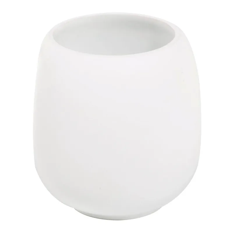 Bicchiere porta spazzolini e dentifricio in poliresina bianco opaco Afra Metaform Bicchiere porta spazzolini e dentifricio in poliresina bianco opaco Afra Metaform Echome Goedkoop