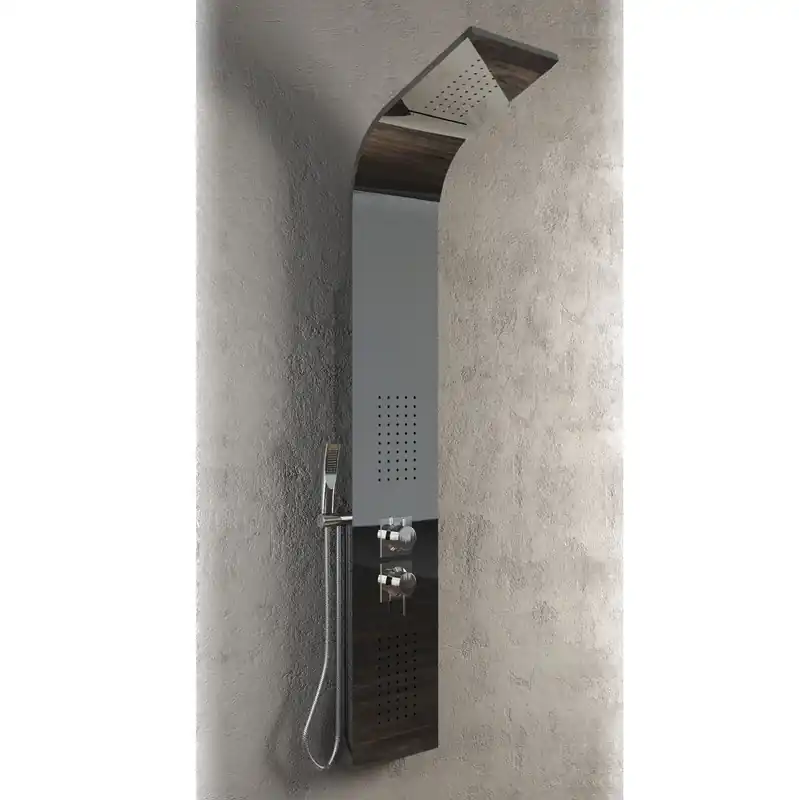 Hete Deal Colonna Hydro attrezzata con effetto cascata in acciaio inox cromato lucido Jungle Morini Colonna Hydro attrezzata con effetto cascata in acciaio inox cromato lucido Jungle Morini Echome