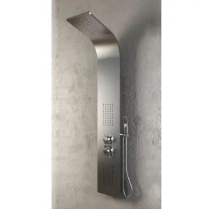 Voordeelprijs Colonna Hydro attrezzata in acciaio inox spazzolato Jungle Morini Colonna Hydro attrezzata in acciaio inox spazzolato Jungle Morini Echome