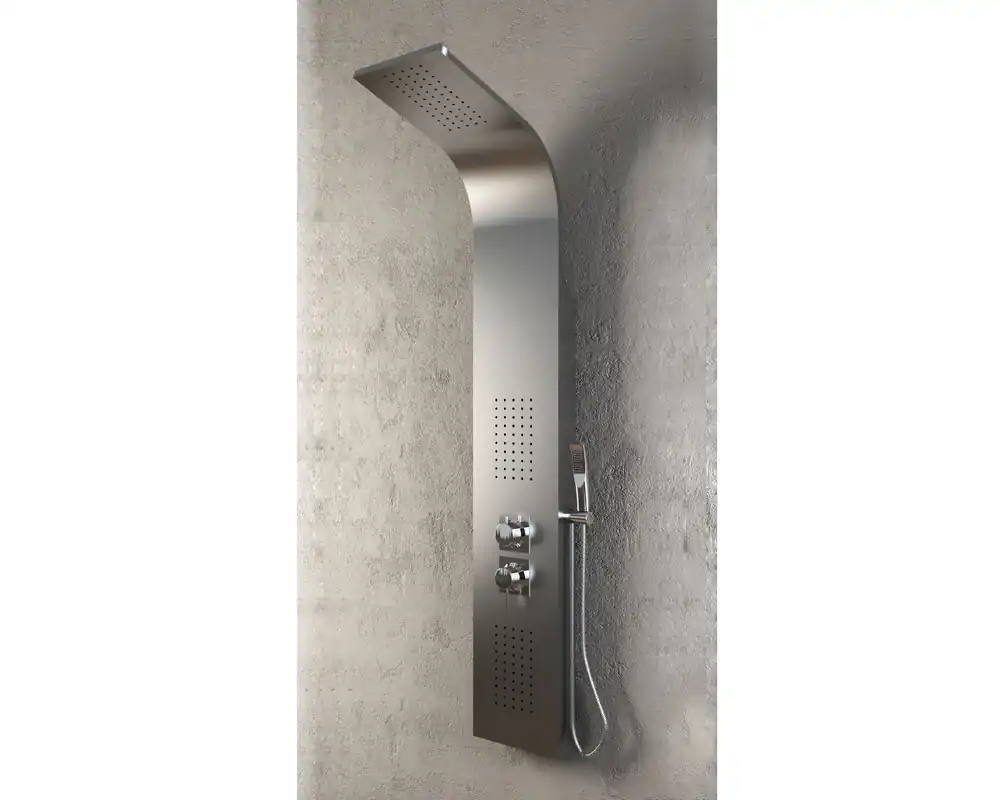 Voordeelprijs Colonna Hydro attrezzata in acciaio inox spazzolato Jungle Morini Colonna Hydro attrezzata in acciaio inox spazzolato Jungle Morini Echome