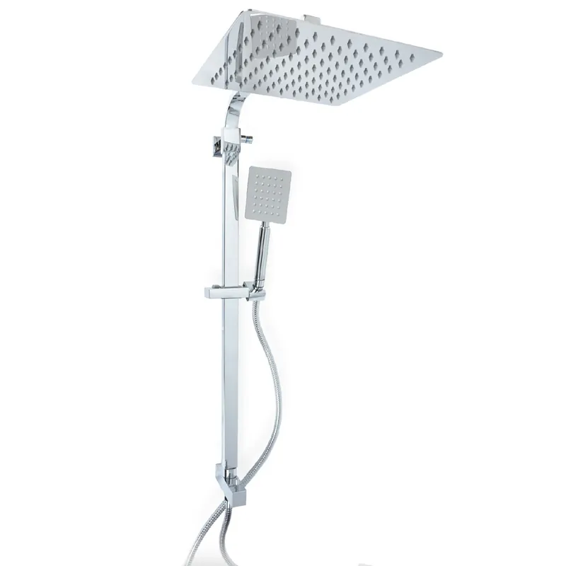 Colonna doccia quadrata con deviatore in acciaio inox Zeus Top Line Metaform Colonna doccia quadrata con deviatore in acciaio inox Zeus Top Line Metaform Echome Meest Verkocht