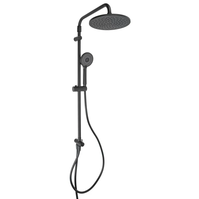 Beperkte Voorraad Colonna doccia tonda con deviatore in acciaio nero opaco Hades Top Line Metaform Colonna doccia tonda con deviatore in acciaio nero opaco Hades Top Line Metaform Echome