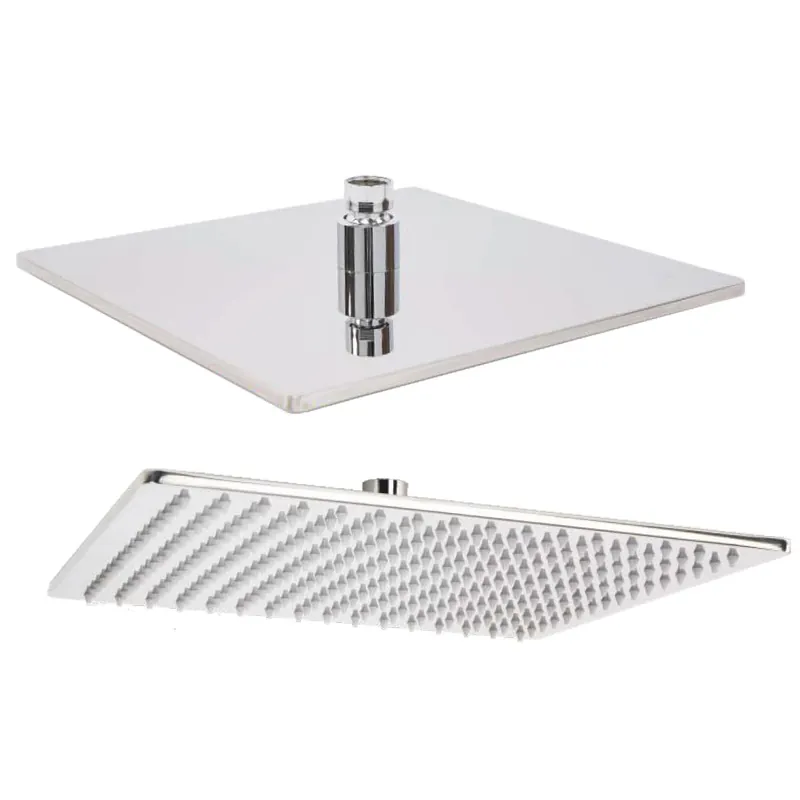 Shop Nu Soffione doccia acciaio inox quadrato Top Line Seven Metaform 20x20 cm