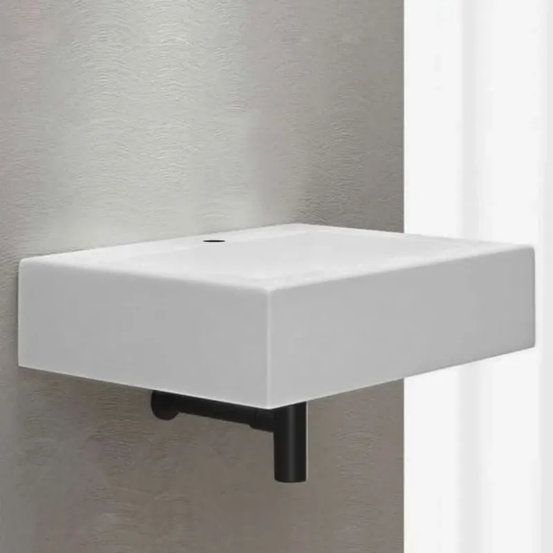 Fabrieksprijs Top lavabo sospeso in mineralmarmo finitura liscia bianco Giada Morini 100x46 cm