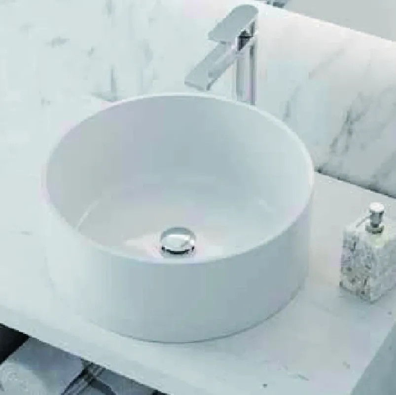 Aanbieding Lavabo d‘appoggio tondo in ceramica bianco senza troppopieno Standard 013 Lavabo d‘appoggio tondo in ceramica bianco senza troppopieno Standard 013 Echome