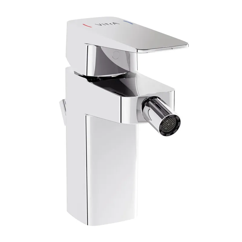 Miscelatore monocomando bidet cromato con piletta pop-up Root Square Vitra Miscelatore monocomando bidet cromato con piletta pop-up Root Square Vitra Echome Betaalbaar