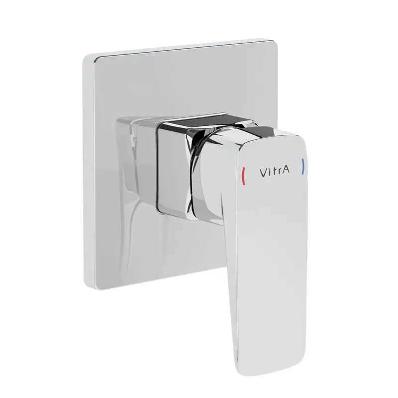 Merkproduct Piastra per miscelatore monocomando incasso doccia cromato Root Square Vitra Piastra per miscelatore monocomando incasso doccia cromato Root Square Vitra Echome