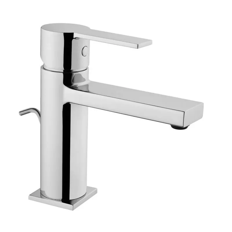 Miscelatore monocomando lavabo cromato con piletta pop-up Flo S Vitra Miscelatore monocomando lavabo cromato con piletta pop-up Flo S Vitra Echome Tijdelijk Beschikbaar