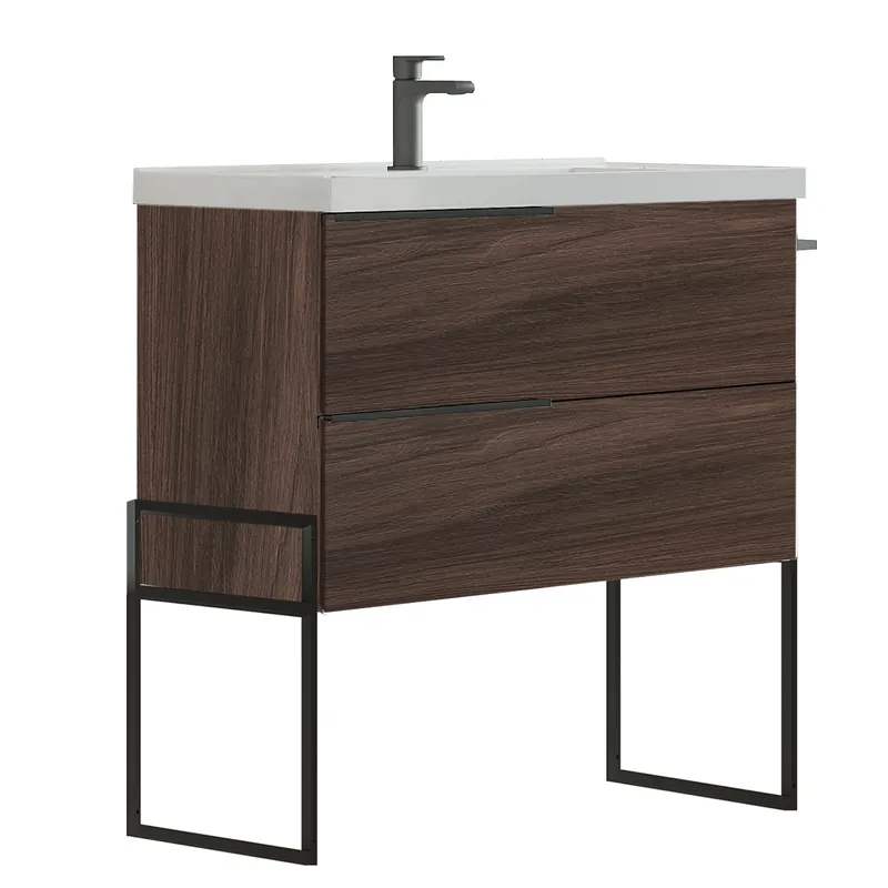 Mobile base terra da 60/80/100 centimetri con lavabo 2 cassetti Febe Savini Mobile base terra da 60/80/100 centimetri con lavabo 2 cassetti Febe Savini Echome Betaalbaar