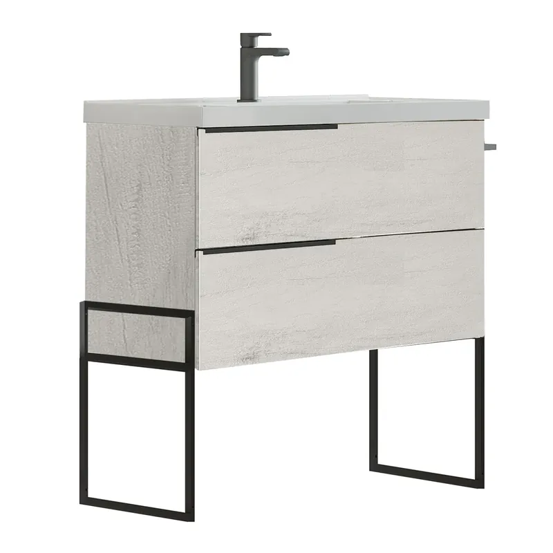 Op = Op Mobile base terra da 60/80/100 centimetri con lavabo 2 cassetti Febe Savini Mobile base terra da 60/80/100 centimetri con lavabo 2 cassetti Febe Savini Echome