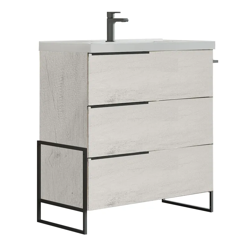 Mobile base terra da 60/80/100 centimetri con lavabo 3 cassetti Febe Savini Mobile base terra da 60/80/100 centimetri con lavabo 3 cassetti Febe Savini Echome Nieuw