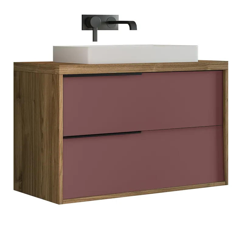 Uitverkoop Mobile bagno sospeso da 100 cm con lavabo semintegrato Iside Savini Mobile bagno sospeso da 100 cm con lavabo semintegrato Iside Savini Echome