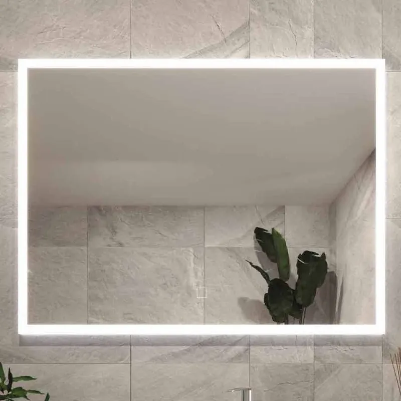 Specchio LED retroilluminato con accensione sfioramento Zante Specchio LED retroilluminato con accensione sfioramento Zante Echome Koopje