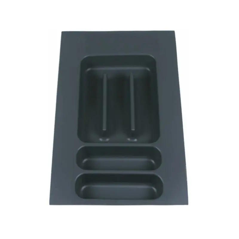 Must-Have Portaposate da cassetto cucina in PP grigio scuro Elletipi 31x49 cm