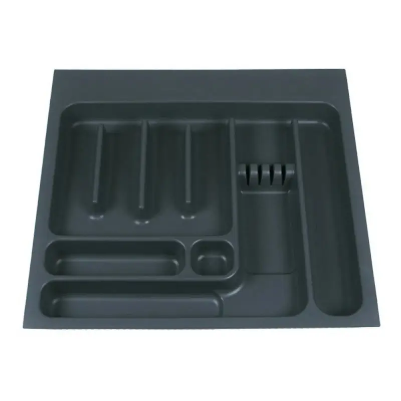 Portaposate da cassetto cucina in PP grigio scuro Elletipi 31x49 cm Rechtstreeks Van De Fabrikant