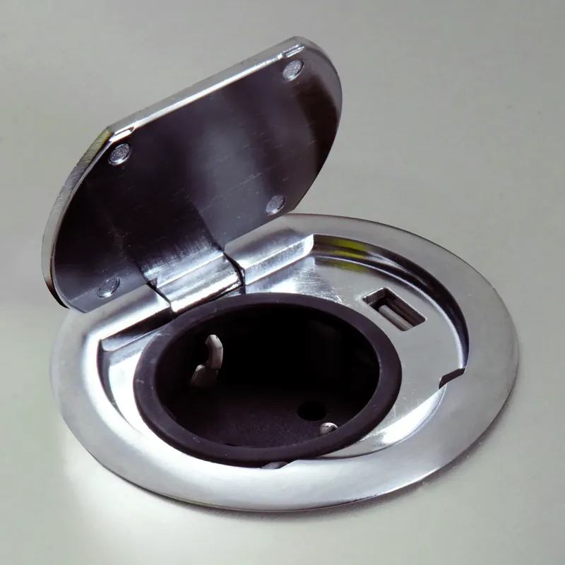 Snelle Levering Presa da incasso 16A con USB per cucina acciaio Ring SFL Presa da incasso 16A con USB per cucina acciaio Ring SFL Echome