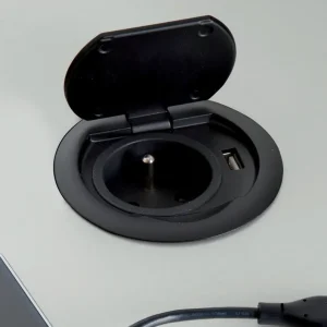 Presa da incasso 16A con USB per cucina nero opaco Ring SFL Presa da incasso 16A con USB per cucina nero opaco Ring SFL Echome Gratis Retour
