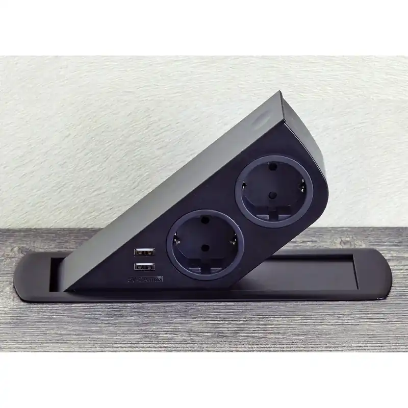 Snelle Levering Prese da incasso 16A e USB per cucina nero opaco Cizo SFL Prese da incasso 16A e USB per cucina nero opaco Cizo SFL Echome