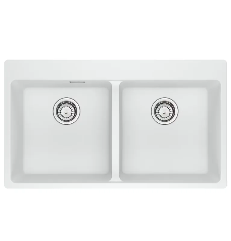 Lavello incasso MRG 620-39-39 FTL fragranite bianco 2 vasche Centro Franke Lavello incasso MRG 620-39-39 FTL fragranite bianco 2 vasche Centro Franke Echome Direct Verzonden