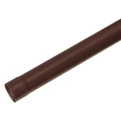 Direct Verzonden Tubo pluviale per gronda in PVC marrone First Tubo pluviale per gronda in PVC marrone First Echome