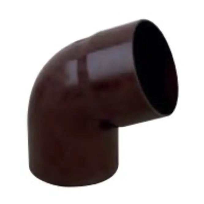 Gereduceerde Prijs Curva tubo pluviale per gronde in PVC marrone First 45°