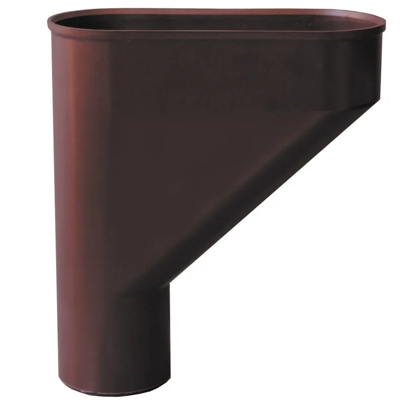 Snelle Levering Convogliatore tubi pluviali per gronde in PVC marrone First Convogliatore tubi pluviali per gronde in PVC marrone First Echome