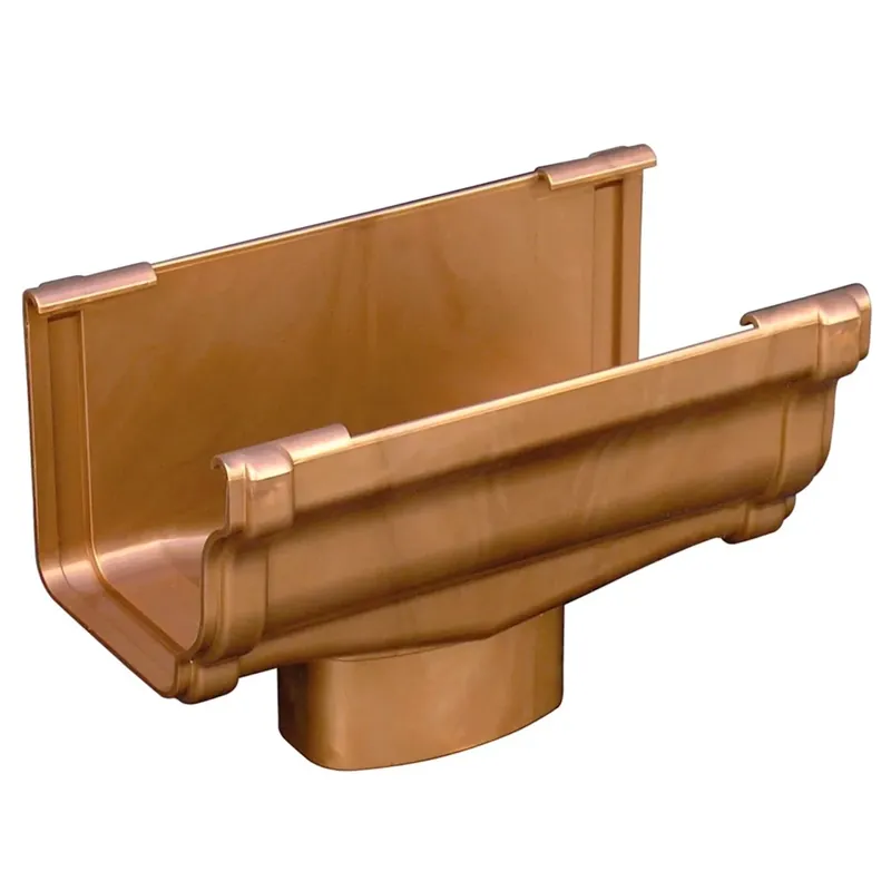 Weekendaanbieding Giunto con scarico Bi-System canale gronda quadro in PVC Cupraelite Best ramato First Giunto con scarico Bi-System canale gronda quadro in PVC Cupraelite Best ramato First Echome