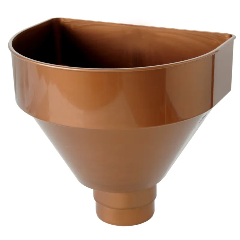 Merkproduct Raccoglitore tondo per tubi pluviali in PVC ramato First Raccoglitore tondo per tubi pluviali in PVC ramato First Echome
