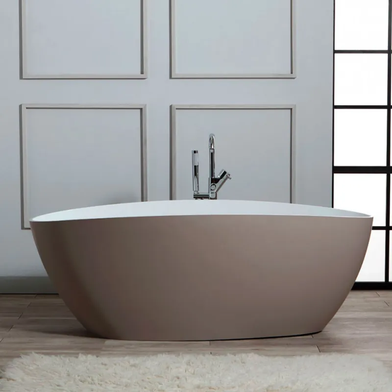 Vasca bagno freestanding ovoidale beige Roma Savinidue Vasca bagno freestanding ovoidale beige Roma Savinidue Echome Koopje