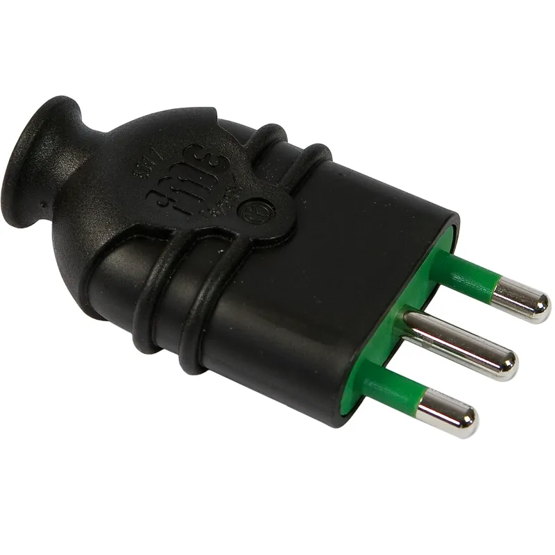 Hoge Kwaliteit Spina italiana Hi-Pro professionale 2P+T smontabile nera 10A - 16A Fanton Spina italiana Hi-Pro professionale 2P+T smontabile nera 10A - 16A Fanton Echome