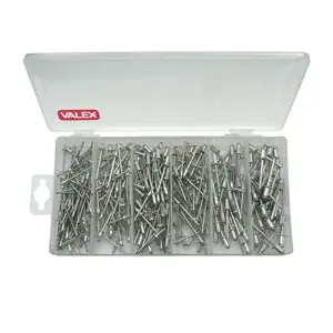 Rivetti assortiti in alluminio per rivettatrice Valex Rivetti assortiti in alluminio per rivettatrice Valex Echome Must-Have
