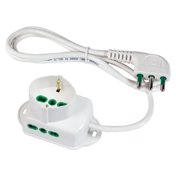 Hete Deal Multipresa Triax ciabatta 3 prese bipasso 16A cavo 1,5 m bianca Fanton Multipresa Triax ciabatta 3 prese bipasso 16A cavo 1,5 m bianca Fanton Echome
