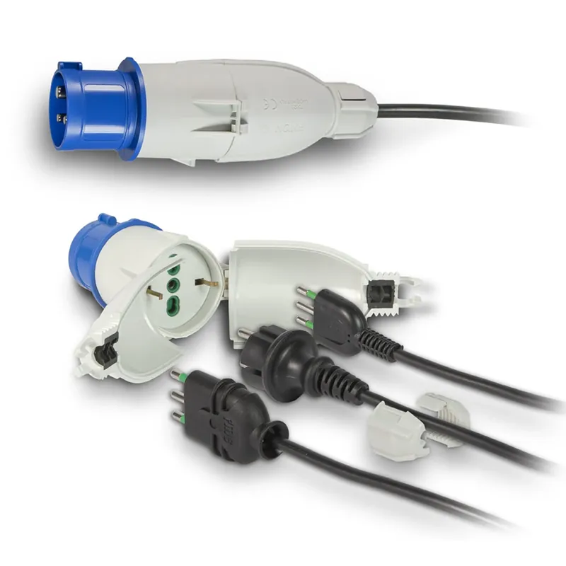 Premium Convertispina adattatore industriale da CEE 230V a 1P40 Optimus blu Fanton Convertispina adattatore industriale da CEE 230V a 1P40 Optimus blu Fanton Echome