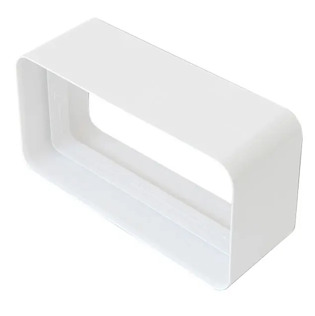 Gereduceerde Prijs Giunto per tubi rettangolari in ABS bianco per sistemi di aerazione canalizzata First 120x60 mm