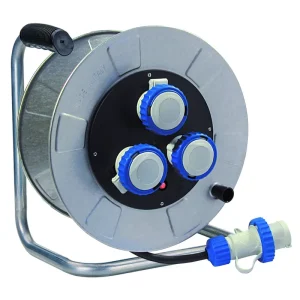 Avvolgicavo industriale Golia metal con tre prese IP67 lungo 30 m Fanton Avvolgicavo industriale Golia metal con tre prese IP67 lungo 30 m Fanton Echome Hoge Kwaliteit