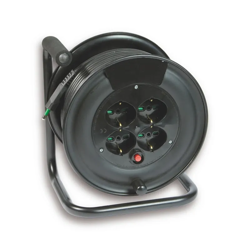 Goedkoop Avvolgicavo Onda con 4 prese bipasso lungo 25 - 50 m con disgiuntore termico Fanton Avvolgicavo Onda con 4 prese bipasso lungo 25 - 50 m con disgiuntore termico Fanton Echome