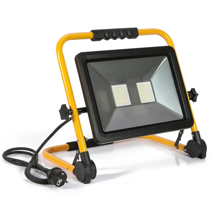 Korting Proiettore LED con supporto S31 IP44 nero 30/50/100W 4000K Fanton Proiettore LED con supporto S31 IP44 nero 30/50/100W 4000K Fanton Echome